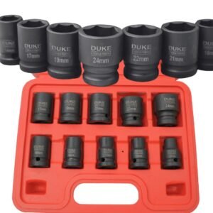 DUKE Tools Perth™️ Heavy Duty 1/2 Inch 10 Piece CR-V Impact Socket Set