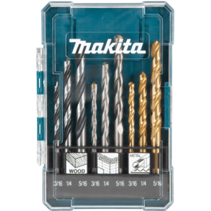 Makita 9 Piece Assorted Combination Imperial Drill Bits Set - D-71984