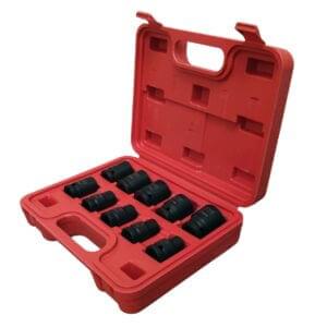 Hand Tools | Measuring Tools | Tool Accessories DUKE Tools 10 Piece 1/2 Inch Standard Impact Socket Set (10mm–24mm)