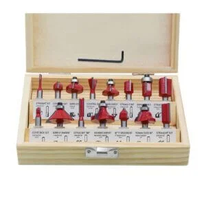 15 Piece Router Bit Set 8mm (5/16")