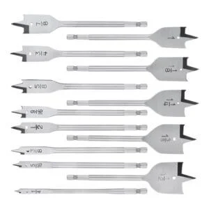 13 Piece Spade Bit Set 150mm SAE / Imperial