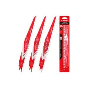 Hand Tools | Measuring Tools | Tool Accessories EZARC 225mm / 9" Carbide Teeth Reciprocating Saw Blade - 3 Pack