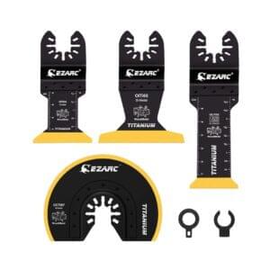 Hand Tools | Measuring Tools | Tool Accessories EZARC 4 Pce Titanium Bi-Metal Multi-Tool Blade Set