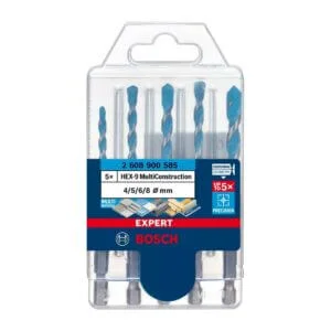BOSCH Expert Hex-9 Drill Bit Set Multi Construction 5 Piece Set