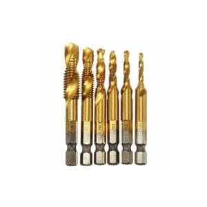 Hand Tools | Measuring Tools | Tool Accessories Duke Tools 6 Piece Metric Drill Tap Bit Set